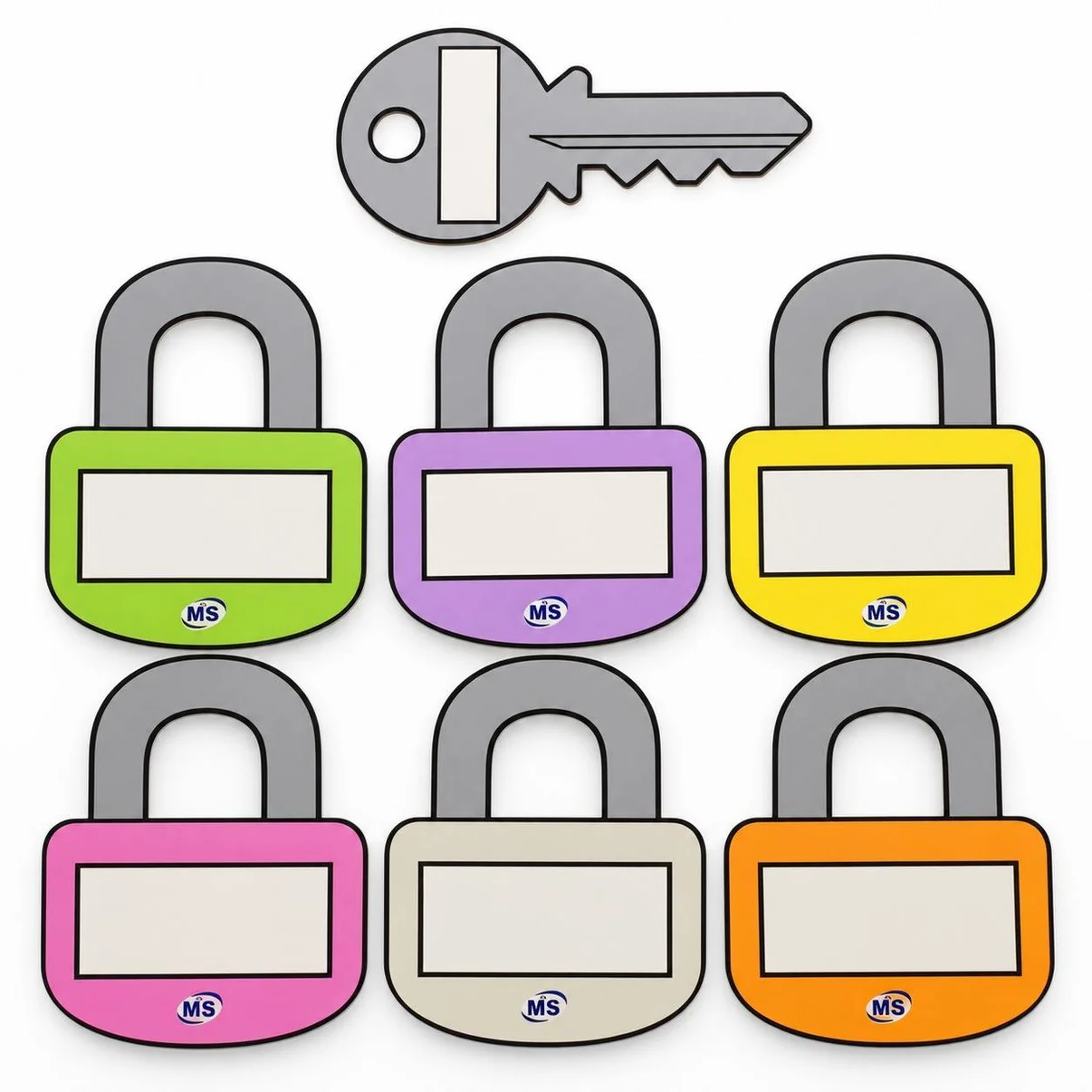 educational-strategy-writing-boards-key-locks-design-7-piece-reusable-magnetic-teaching-setmahmoud-stationery-8328094